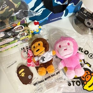 A Bathing Ape Plush Toy Set